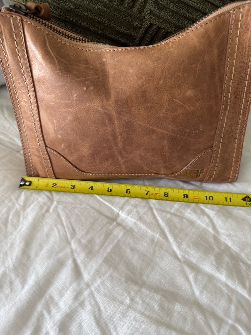 Frye Cognac Leather Crossbody Bag with Adjustable Strap - Picture 2 of 5